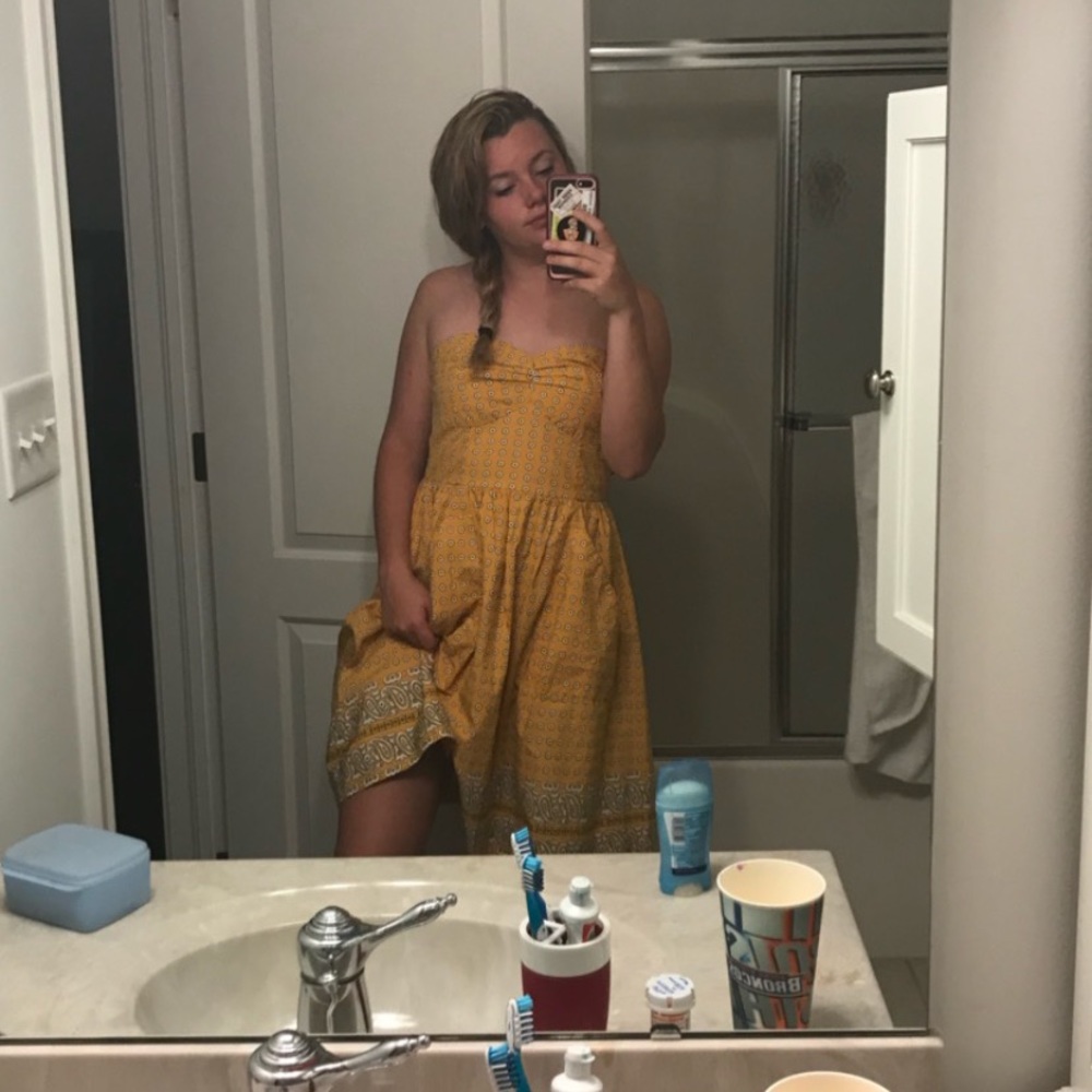 Anthropologie Strapless dress